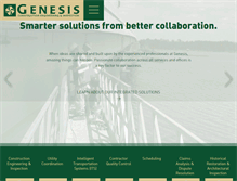 Tablet Screenshot of genesiscei.com